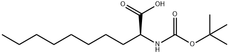 N-BOC-2-オクチル-L-グリシン 化学構造式