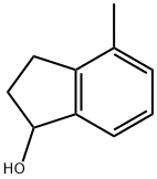 4-メチル-2,3-ジヒドロ-1H-インデン-1-オール 化学構造式