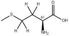 L-甲硫氨酸-D4 结构式