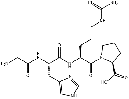 glycyl-histidyl-arginyl-proline Struktur