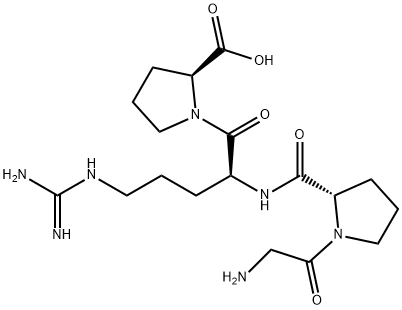 H-GLY-PRO-ARG-PRO-OH 化学構造式