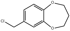 7-(CHLOROMETHYL)-3,4-DIHYDRO-2H-1,5-BENZODIOXEPINE Struktur