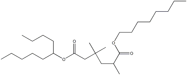 6-decyl 1-octyl 2,4,4-trimethyladipate Struktur