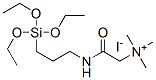trimethyl[2-oxo-2-[[3-(triethoxysilyl)propyl]amino]ethyl]ammonium iodide Struktur
