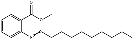 2-(亚葵基氨基)苯甲酸甲酯 结构式