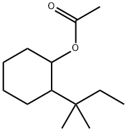 酢酸2-tert-ペンチルシクロヘキシル 化学構造式