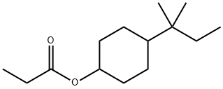 4-(1,1-dimethylpropyl)cyclohexyl propionate Struktur