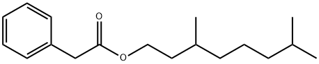 ベンゼン酢酸3,7-ジメチルオクチル 化学構造式