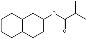 2-甲基丙酸十氢-2-萘烯基酯,67874-78-6,结构式