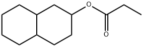 デカヒドロナフタレン-2-イル プロパノアート 化学構造式