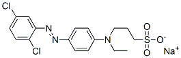 3-[[4-[(2,5-Dichlorophenyl)azo]phenyl]ethylamino]-1-propanesulfonic acid sodium salt Structure