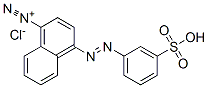4-[(3-sulphophenyl)azo]naphthalene-1-diazonium chloride Struktur