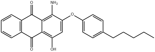 1-amino-4-hydroxy-2-(4-pentylphenoxy)anthraquinone Struktur