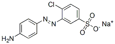 sodium 3-[(4-aminophenyl)azo]-4-chlorobenzenesulphonate Struktur