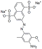 disodium 3-[(4-amino-5-methoxy-o-tolyl)azo]naphthalene-1,5-disulphonate,67875-30-3,结构式