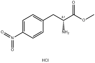 (S)-4-NITROPHENYLALANINE METHYL ESTER HYDROCHLORIDE 化学構造式