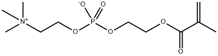 メタクリル酸2-[[[2-(トリメチルアミニオ)エトキシ]ホスホニル]オキシ]エチル 化学構造式
