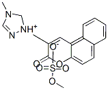 4-methyl-1-(3-oxo-3H-naphtho[2,1-b]pyran-2-yl)-1H-1,2,4-triazolium methyl sulphate|