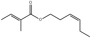 顺式-3-己烯醇 2-甲基-2-丁烯酸酯, 67883-79-8, 结构式