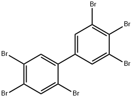 2,3',4,4',5,5'-ヘキサブロモビフェニル 化学構造式