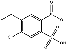 5-chloro-4-ethyl-2-nitrobenzenesulphonic acid  Struktur