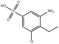 3-amino-5-chloro-4-ethylbenzenesulphonic acid Struktur