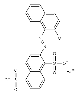 barium 2-[(2-hydroxynaphthyl)azo]naphthalene-1,5-disulphonate Struktur