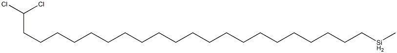 メチルドコシルジクロロシラン 化学構造式