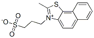 2-Methyl-3-(3-sulfonatopropyl)naphtho[2,1-d]thiazol-3-ium Struktur
