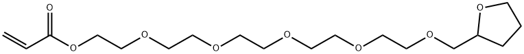 16-(tetrahydro-2-furyl)-3,6,9,12,15-pentaoxahexadecyl acrylate Struktur
