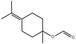 1-methyl-4-(1-methylethylidene)cyclohexyl formate Struktur