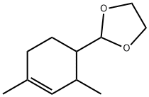 2-(2,4-dimethyl-3-cyclohexen-1-yl)-1,3-dioxolane Struktur