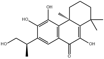 (4aR)-2,3,4,4a-Tetrahydro-5,6,10-trihydroxy-7-[(R)-2-hydroxy-1-methylethyl]-1,1,4a-trimethylphenanthren-9(1H)-one Structure