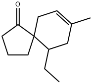 Spiro[4.5]dec-7-en-1-one, 10-ethyl-8-methyl- (9CI) Structure