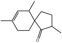 Spiro[4.5]dec-7-en-1-one, 2,6,8-trimethyl- (9CI) Structure