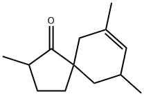 Spiro[4.5]dec-7-en-1-one, 2,7,9-trimethyl- (9CI) Structure
