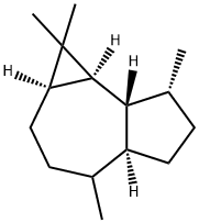 デカヒドロ-1,1,4,7-テトラメチル-1H-シクロプロパ[e]アズレン 化学構造式