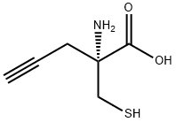 4-Pentynoicacid,2-amino-2-(mercaptomethyl)-,(2R)-(9CI) 结构式