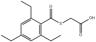 [(2,4,6-Triethylbenzoyl)thio]acetic acid 结构式