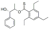 2,4,6-Triethylbenzenethiocarboxylic acid S-(2-hydroxy-1-methyl-2-phenylethyl) ester Struktur