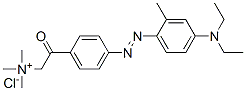 [4-[[4-(diethylamino)-2-methylphenyl]azo]phenacyl]trimethylammonium chloride 化学構造式