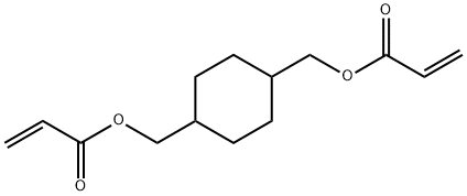 ビスアクリル酸1,4-シクロヘキサンジイルビス(メチレン) 化学構造式