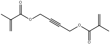 ビスメタクリル酸2-ブチン-1,4-ジイル 化学構造式