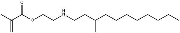 メタクリル酸2-[(3-メチルウンデシル)アミノ]エチル 化学構造式