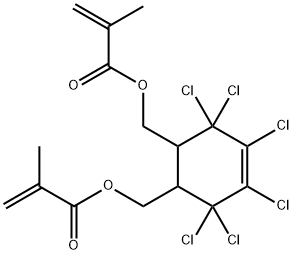 (3,3,4,5,6,6-hexachloro-4-cyclohexene-1,2-diyl)bismethylene bismethacrylate 结构式