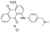 1-amino-4-[[4-[(dimethylamino)methyl]phenyl]amino]anthraquinone monohydrochloride Struktur
