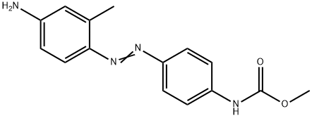 methyl [4-[[4-amino-(o-tolyl)]azo]phenyl]carbamate Structure