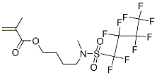 メタクリル酸4-[メチル[(ノナフルオロブチル)スルホニル]アミノ]ブチル 化学構造式