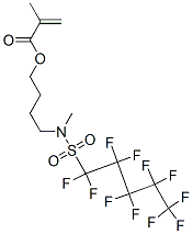 4-[methyl[(undecafluoropentyl)sulphonyl]amino]butyl methacrylate Structure