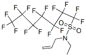 N-allyl-N-ethyl-1,1,2,2,3,3,4,4,5,5,6,6,7,7,7-pentadecafluoroheptane-1-sulphonamide 结构式